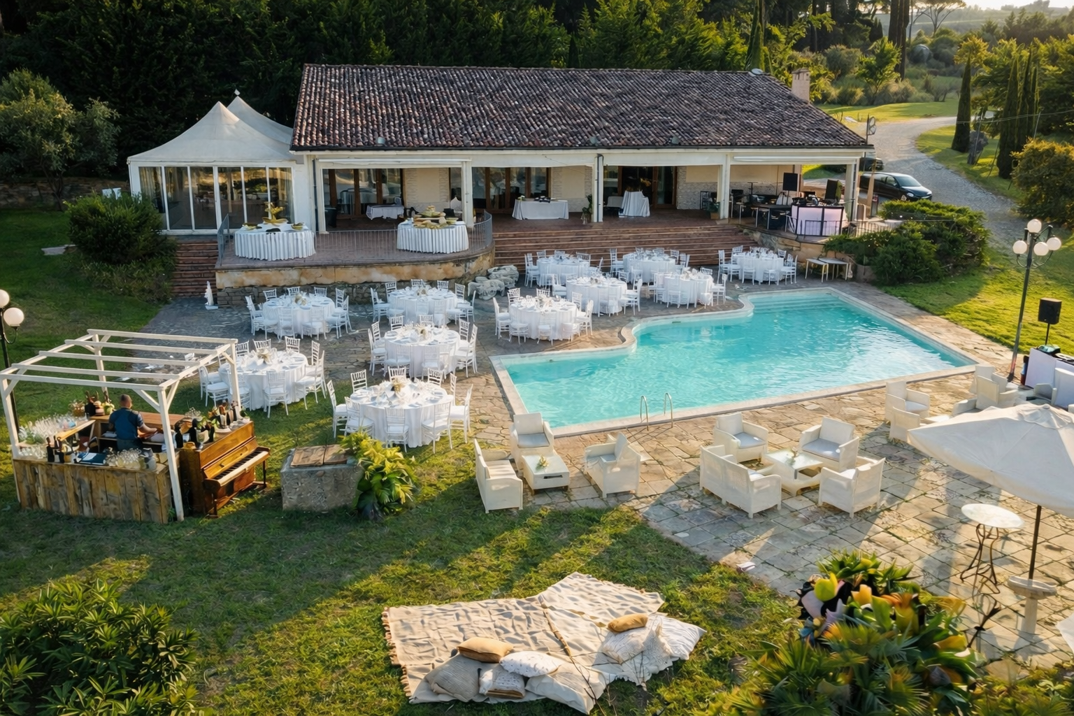Giardino con Piscina